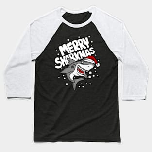 Merry Sharkmas Baseball T-Shirt